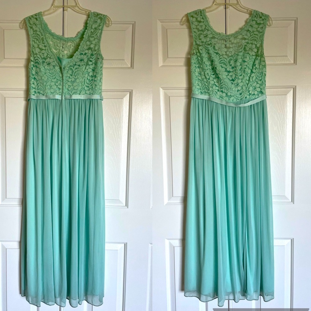 David’s Bridal Mint Bridesmaids Dress